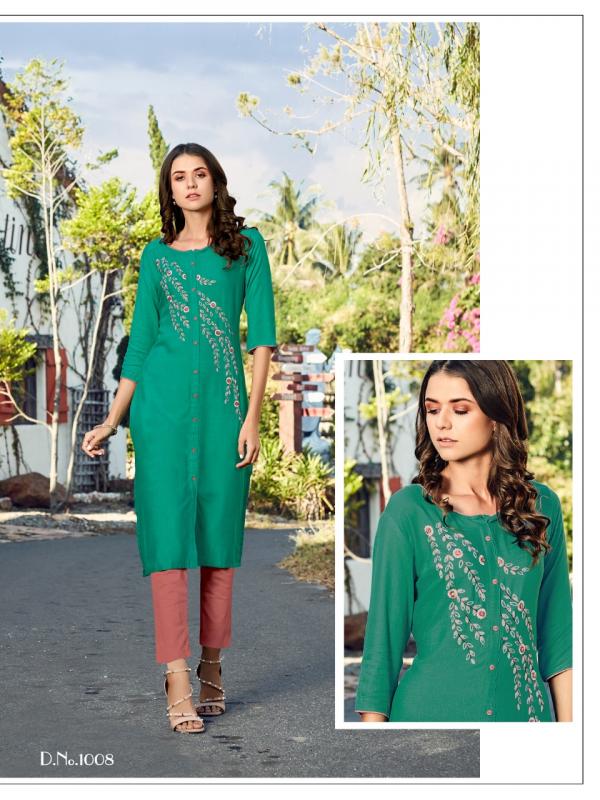 Baanvi Marigold 1-Rayon-Kurti